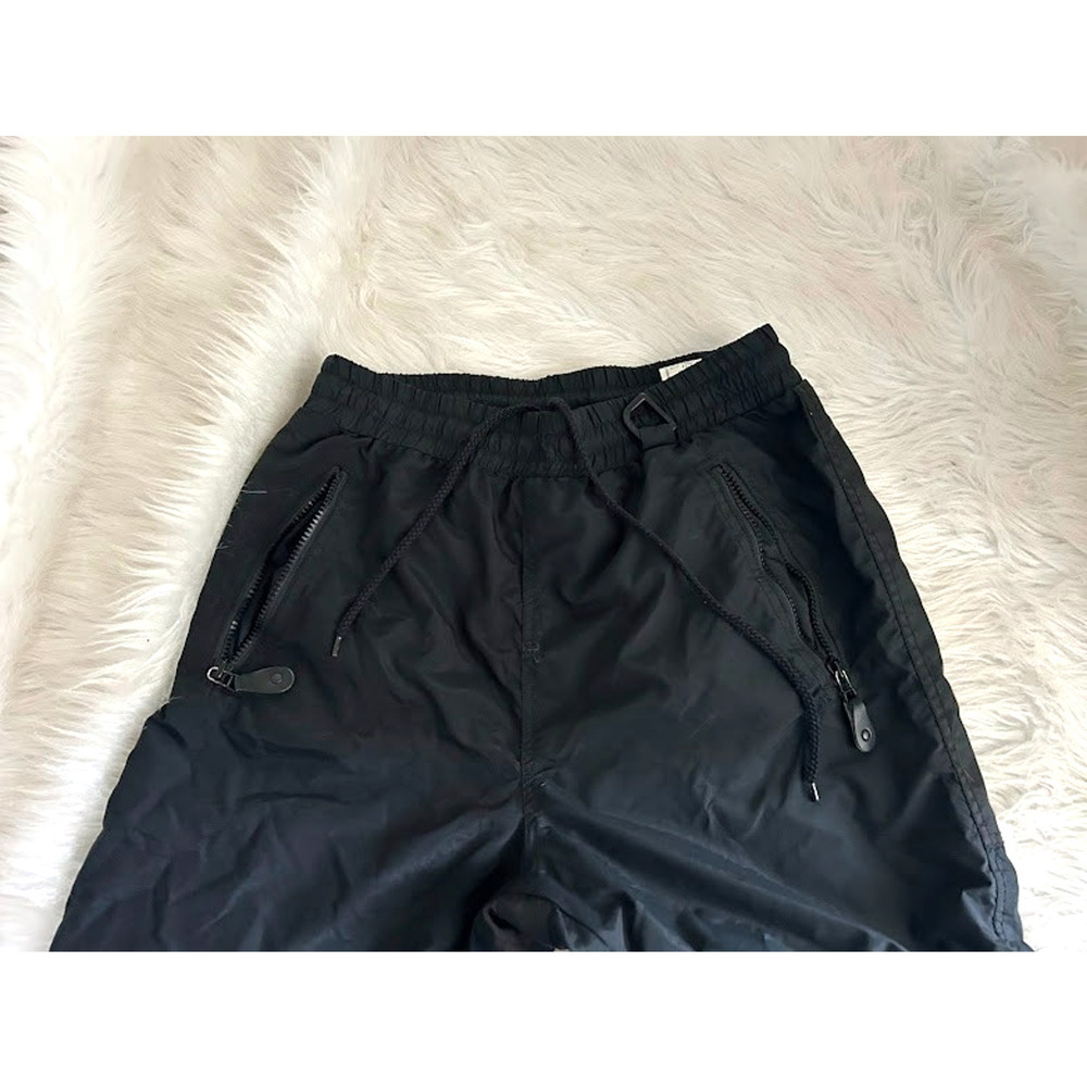 Vintage 80’s/90’s Tech Windbreaker/Track Style Pants. Size M Black - Picture 7 of 9